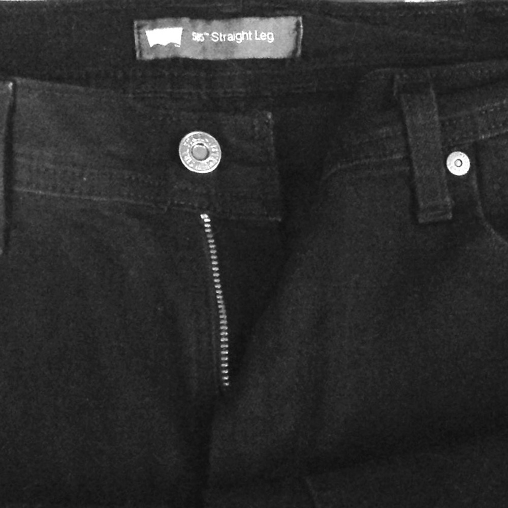 Black 505 Levi's jeans